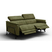 RELAXSOFA RODEN 3-Sitzer, olive - Olivgrün, Holz/Textil (194/82/103cm) - Courtois Laville