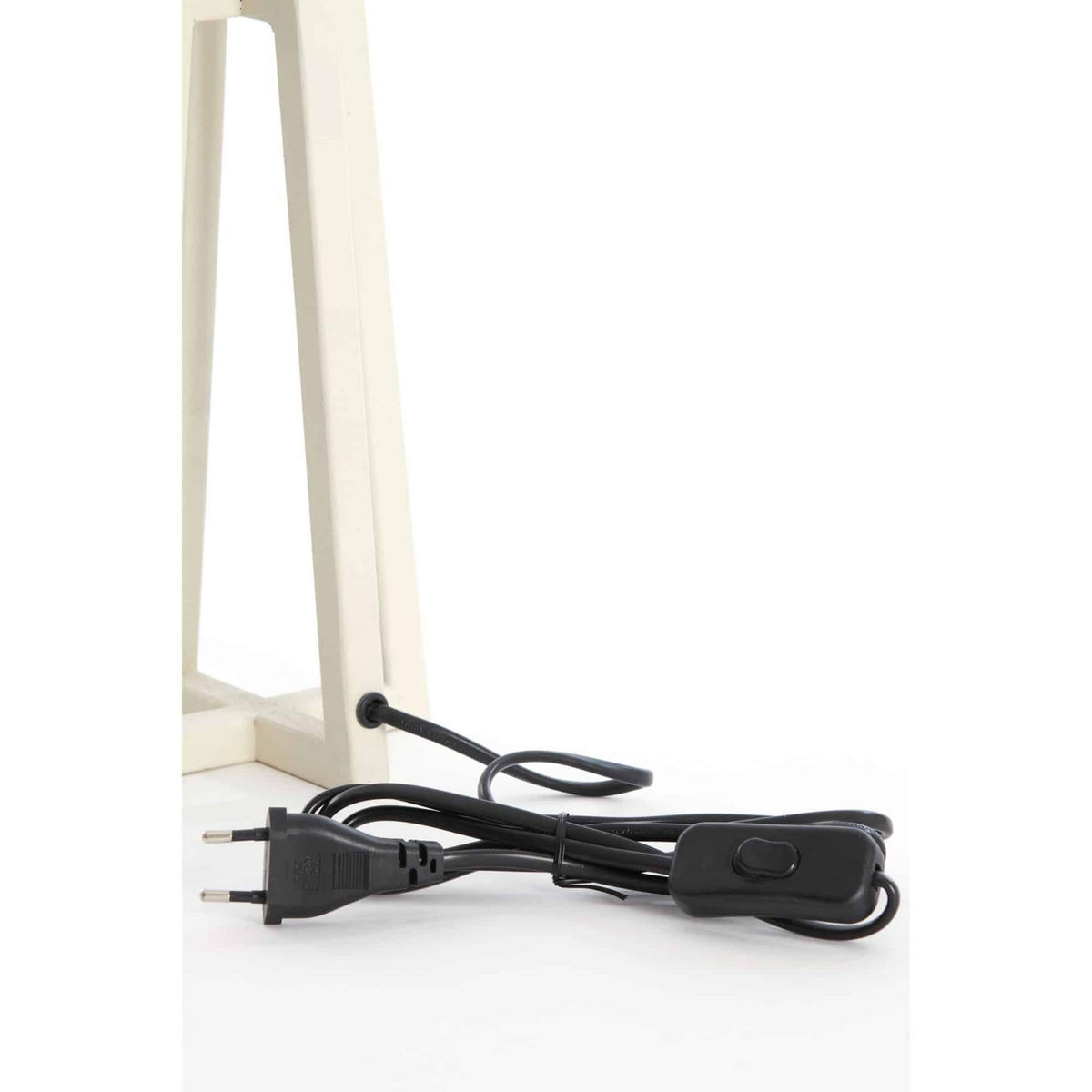 LAMPENFUSS Miley Weiß 11.5/11.5/31 cm - Weiß, Metall (11.5/11.5/31cm) - Light & Living