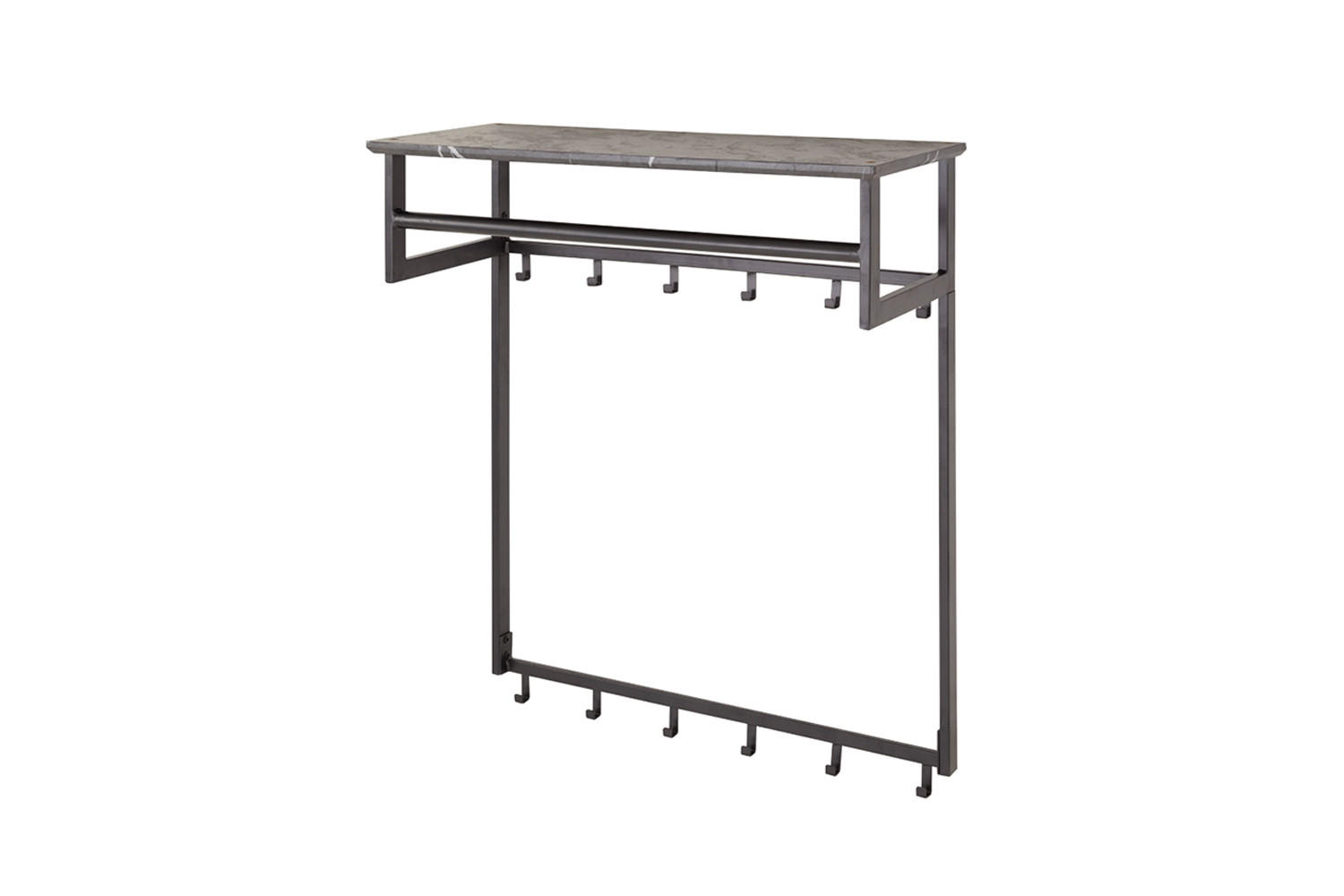 GARDEROBE SESTA Grau Kunststoff - Grau, Kunststoff (80/90/30cm) - KAWOLA