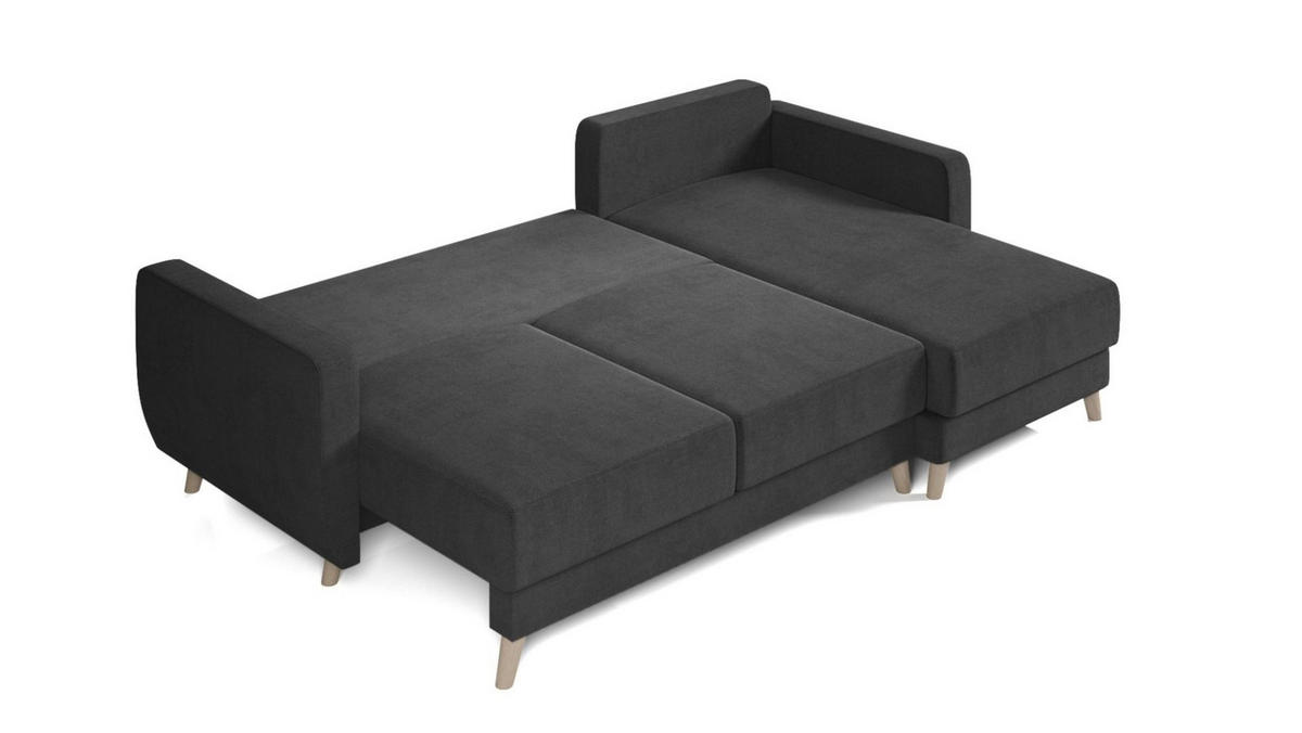 ECKSOFA Marlies In Sawana - Beige, Holzwerkstoff/Textil (233/140cm) - Fun Möbel