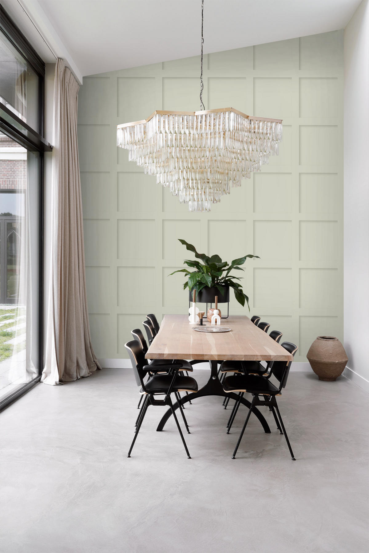 TAPETE Holzwandverkleidung 50 x 900 cm - Grau, Papier (50/900cm) - Origin Wallcoverings