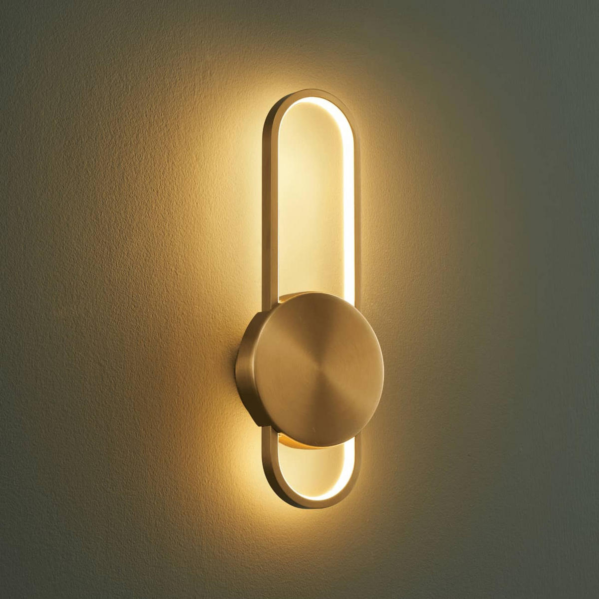 WANDLEUCHTE Piani, Gold / Messing, 40cm - Goldfarben, Metall (15/40/6cm) - KOSILUM
