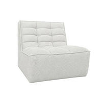 SESSEL, Loungesessel, Plüschstoff Pop, Ice, LAZY - Weiß, Holz (80/76/93cm) - Kaiser Möbel