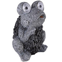 LED AUSSENLEUCHTE Solarleuchte Grau - Grau, Kunststoff (17/14/21cm) - Globo Lighting