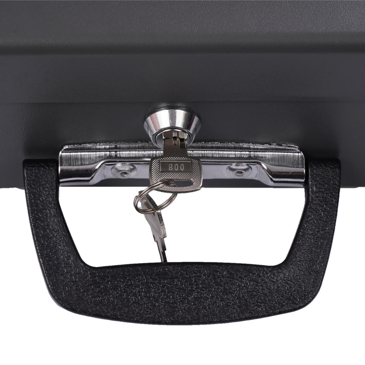 GELDKASSETTE - Grau, Kunststoff/Metall (37/10/28cm) - Relaxdays