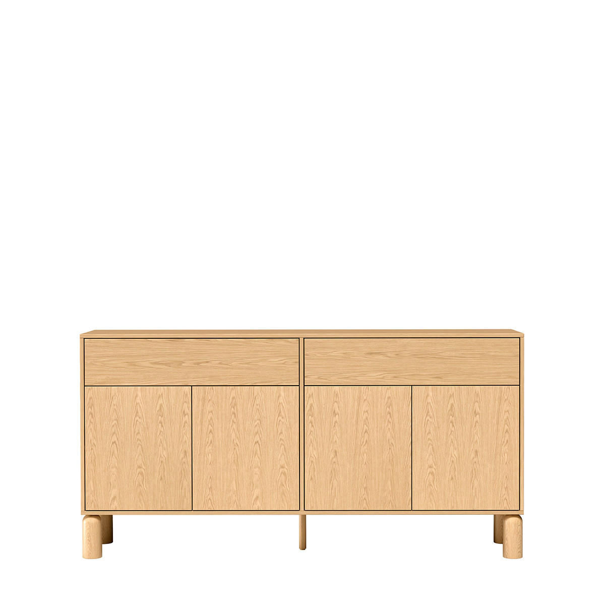 KOMMODE Sanden SN-1 Graphit - Graphitfarben, Holzwerkstoff (180/91.6/40.6cm)