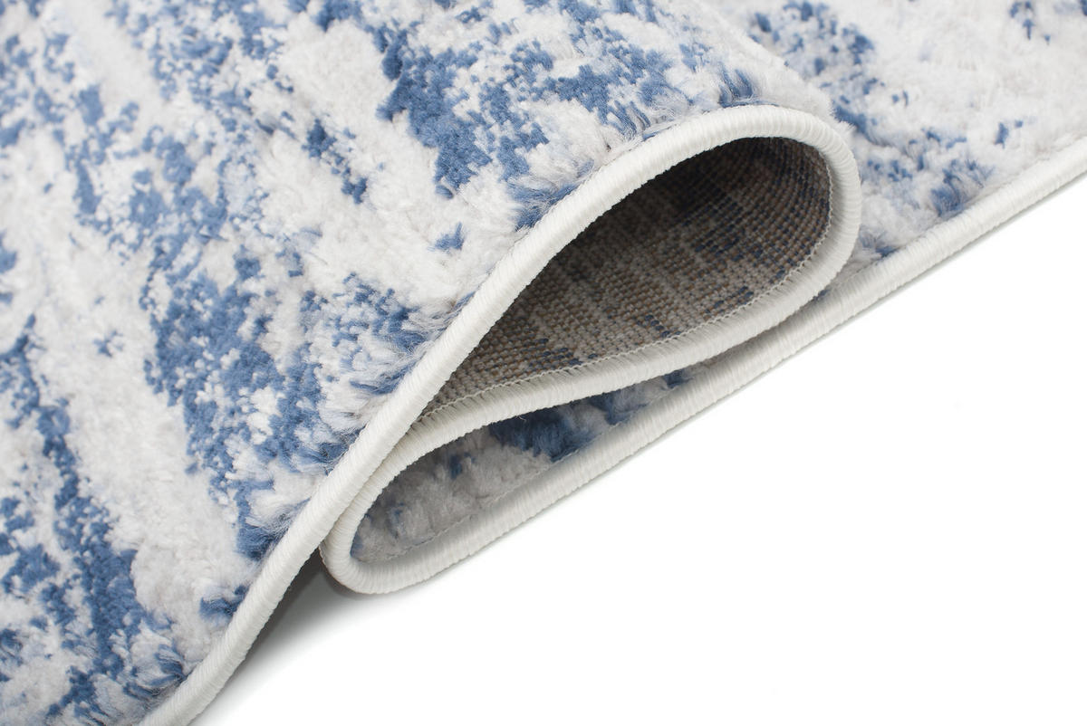 TEPPICH SKY Blau Grau 120/170 cm - Blau/Grau, Textil (120/170cm) - Tapiso