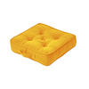 SITZKISSEN Rajput senfgelb 40/40/8 cm - Dunkelgelb, Textil (40/40/8cm) - Homescapes