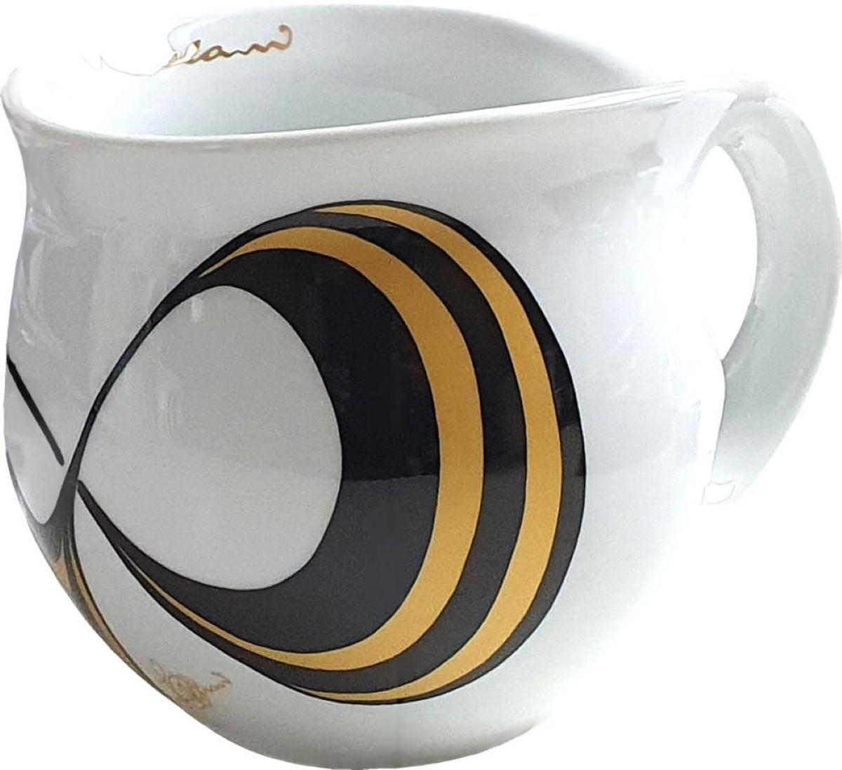 KAFFEEBECHER XXL Capriole gold/black - Multicolor, Keramik (0.6L) - Luigi Colani Porzellan