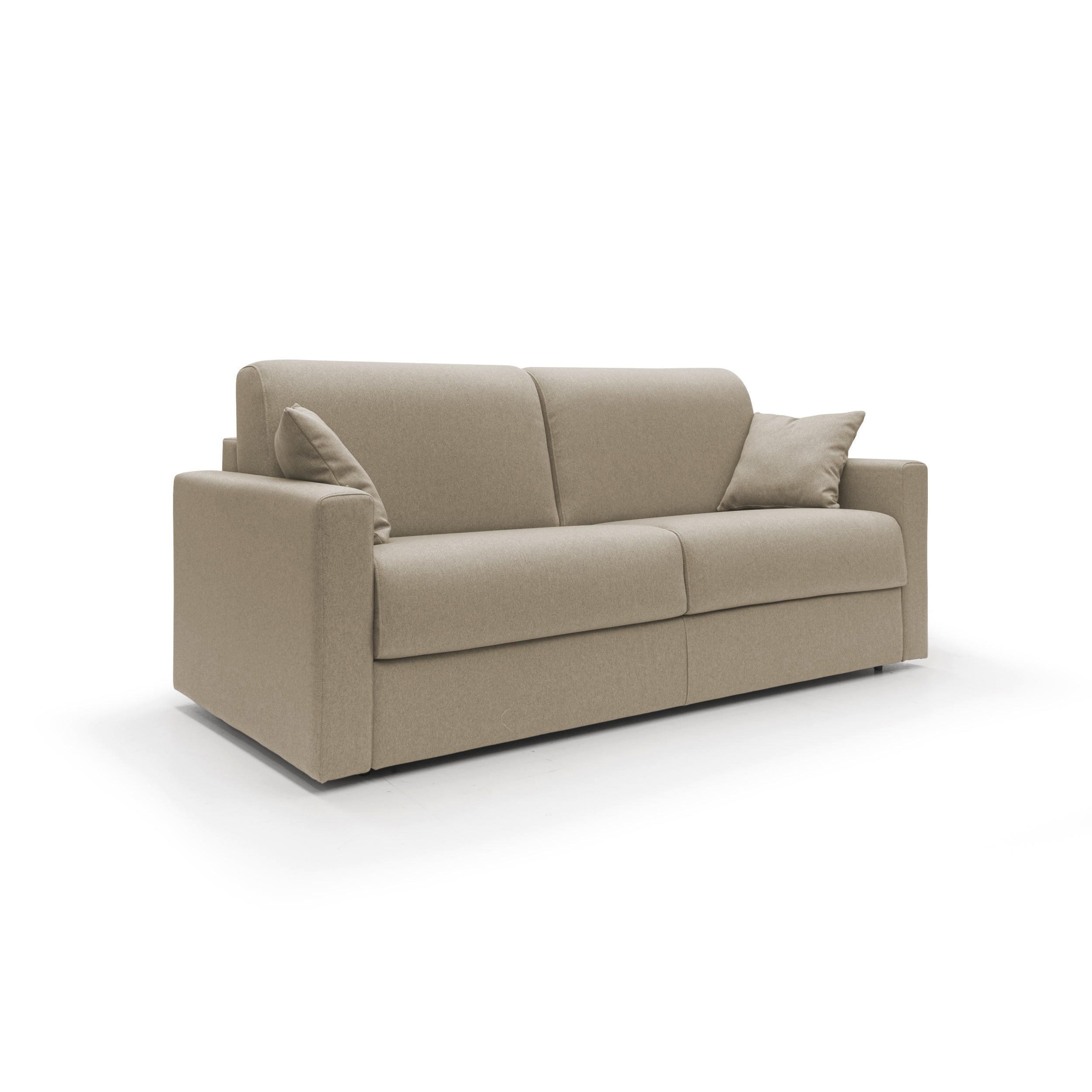 SCHLAFSOFA Chris - Braun, Textil (166/90/96cm) - Divani.store