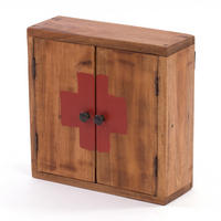 MEDIZINSCHRANK MEDIC 35 Mahagoni Massivholz 08 honigfarben gewachst - Honig, Holz (35/35/13cm) - DESIGN DELIGHTS