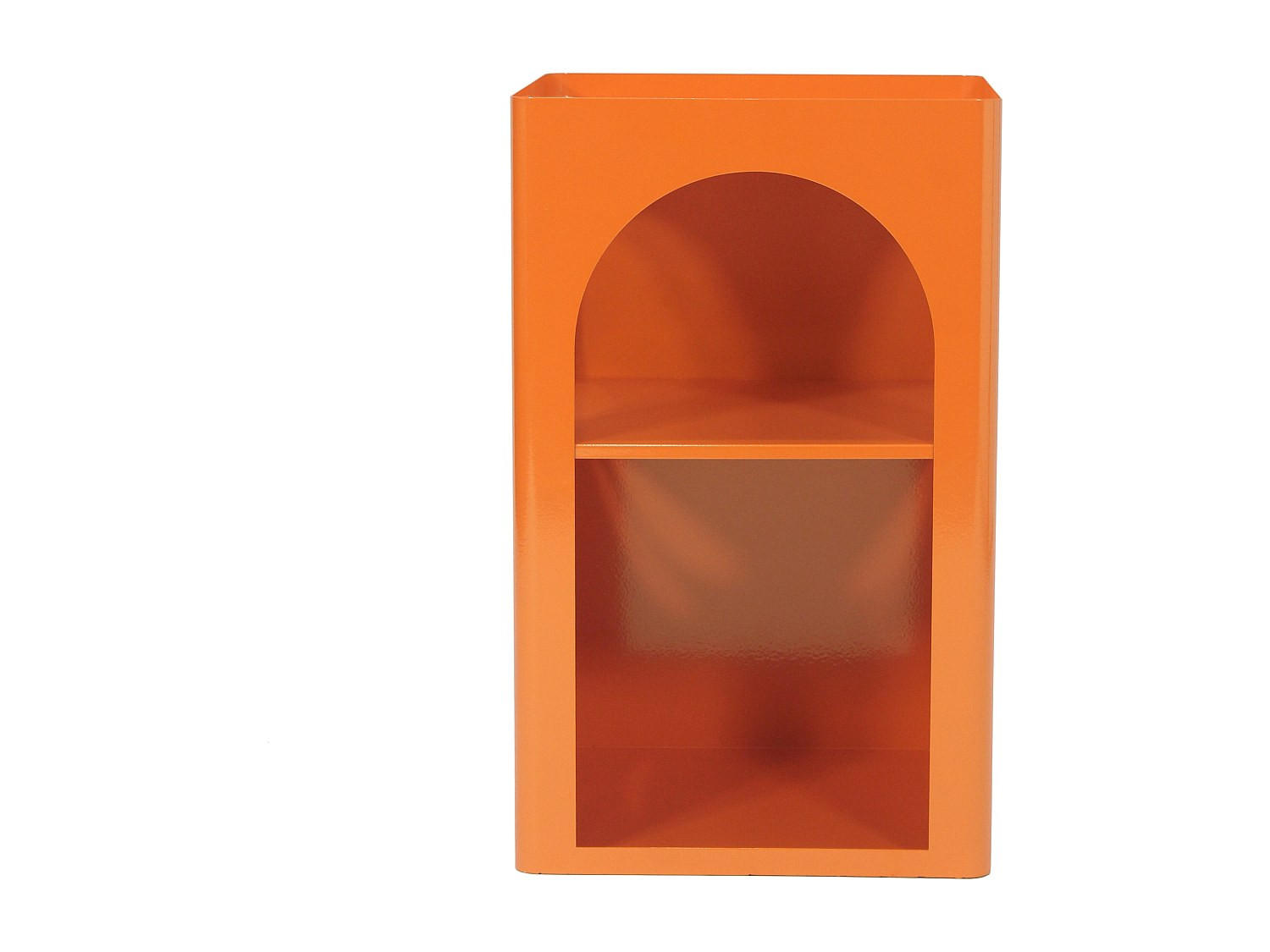 BEISTELLTISCH - 34 cm x 34 cm - metall - orange Staly - Orange, Metall (34/34/55cm) - Vente-Unique