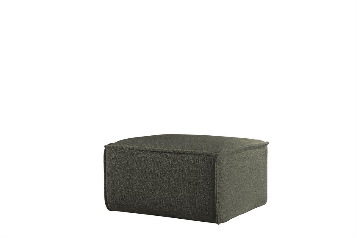 POLSTERHOCKER Celes Prem.65 Asc. Bukla - Jadegrün, Holzwerkstoff/Textil (65/40/65cm) - Fun Möbel
