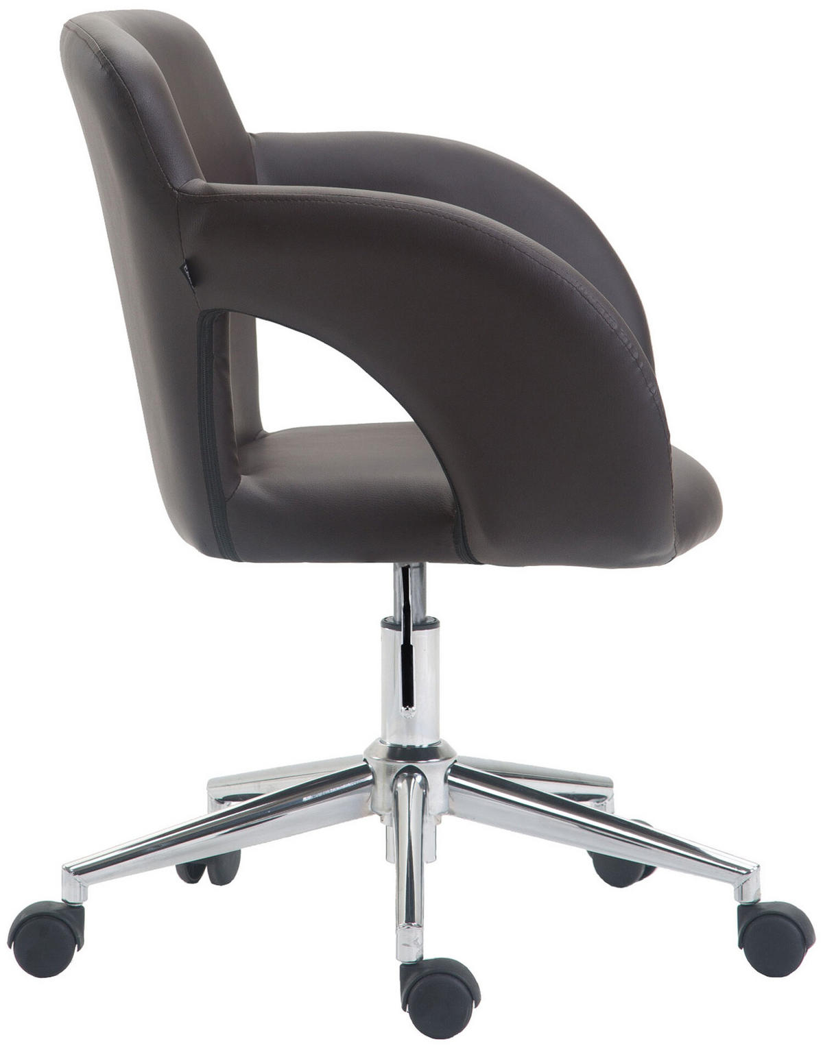 BÜROSTUHL Eddy, Braun - Braun, Textil/Metall (62/91/56cm) - TPFLiving