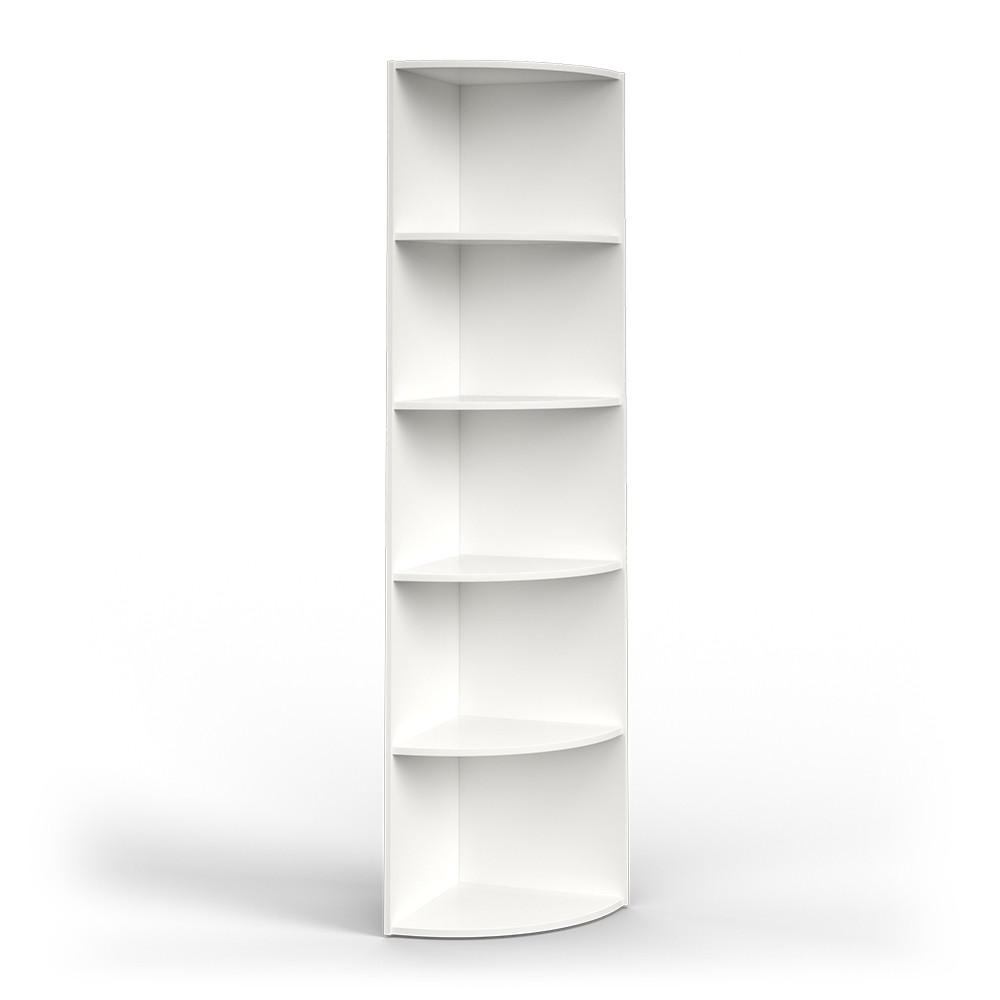 ECKREGAL Ecki Weiß 40 x 180 cm - Weiß, Holzwerkstoff (40/180/40cm) - Vicco