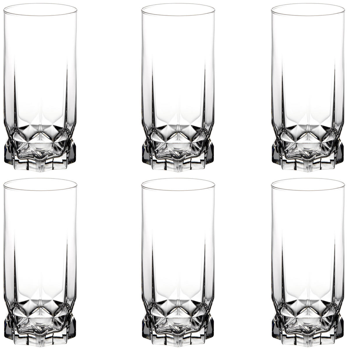 KADAX Trinkglas Literatka 6 Stk. 325 ml - Transparent, Glas (0.325L) - KADAX