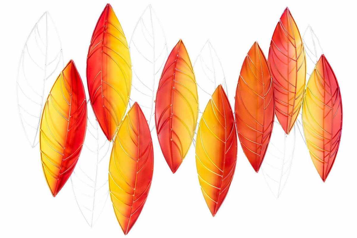 WANDDEKO Orange 117/82 cm - Orange, Metall (7.95/82/8cm) - KUNSTLOFT