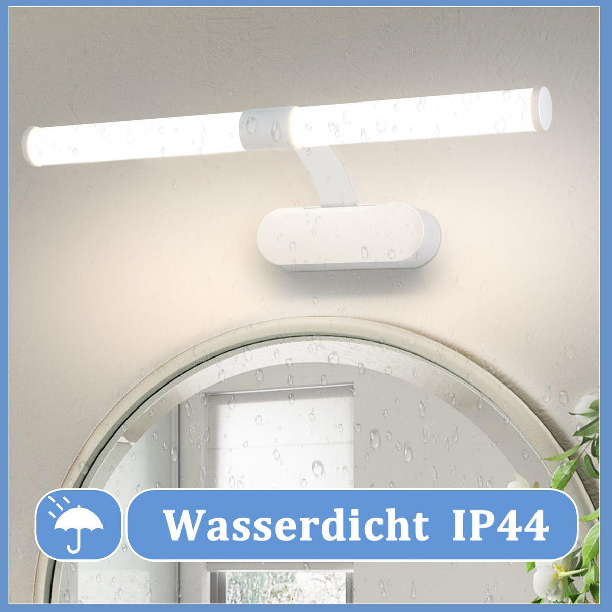 SPIEGELLEUCHTE Halle 40/4/16.8 cm - Weiß, Metall (40/4/16.8cm) - Nettlife