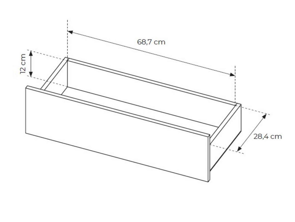 KOMMODE Buna Eiche, Sideboard mit Schubladen - Eichefarben, Holzwerkstoff (154/83/38cm) - Bettso