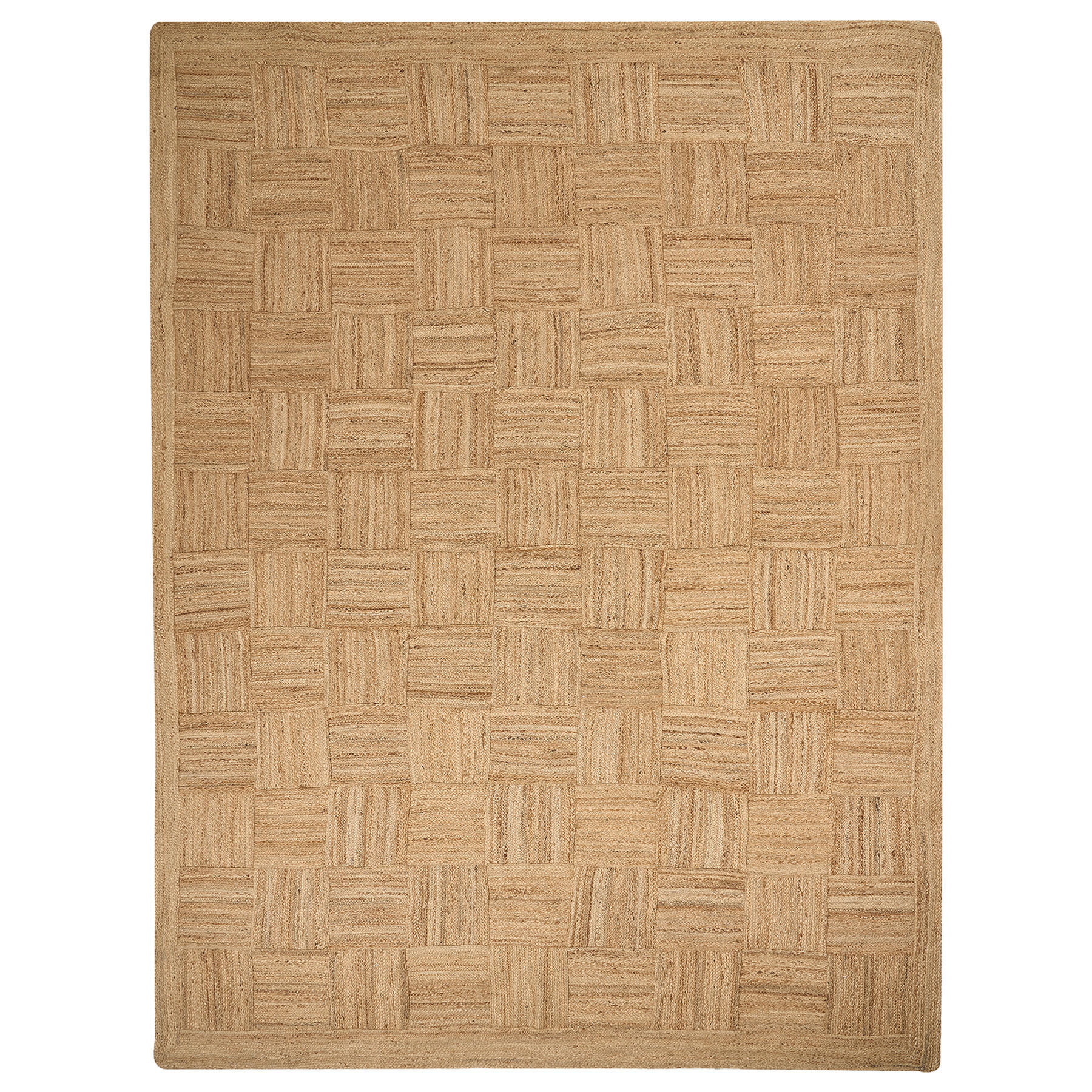 TEPPICH geflochten Beige 300/400 cm Esentepe - Beige, Naturmaterialien (300/400cm) - Beliani