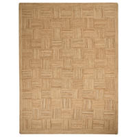 TEPPICH geflochten Beige 300/400 cm Esentepe - Beige, Naturmaterialien (300/400cm) - Beliani
