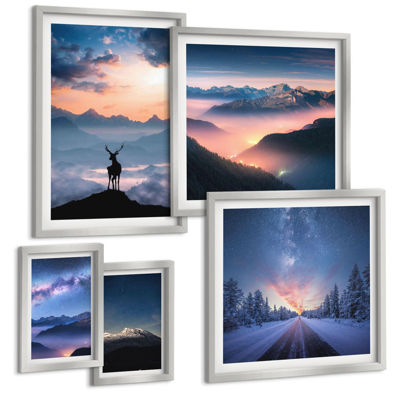 Tulup Bilder Silber 40x60 cm
