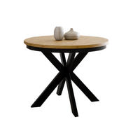 ESSTISCH Eiche artisan Schwarz BELLAMI - Dunkelbraun, Holzwerkstoff (100/100/75cm) - Compleo24