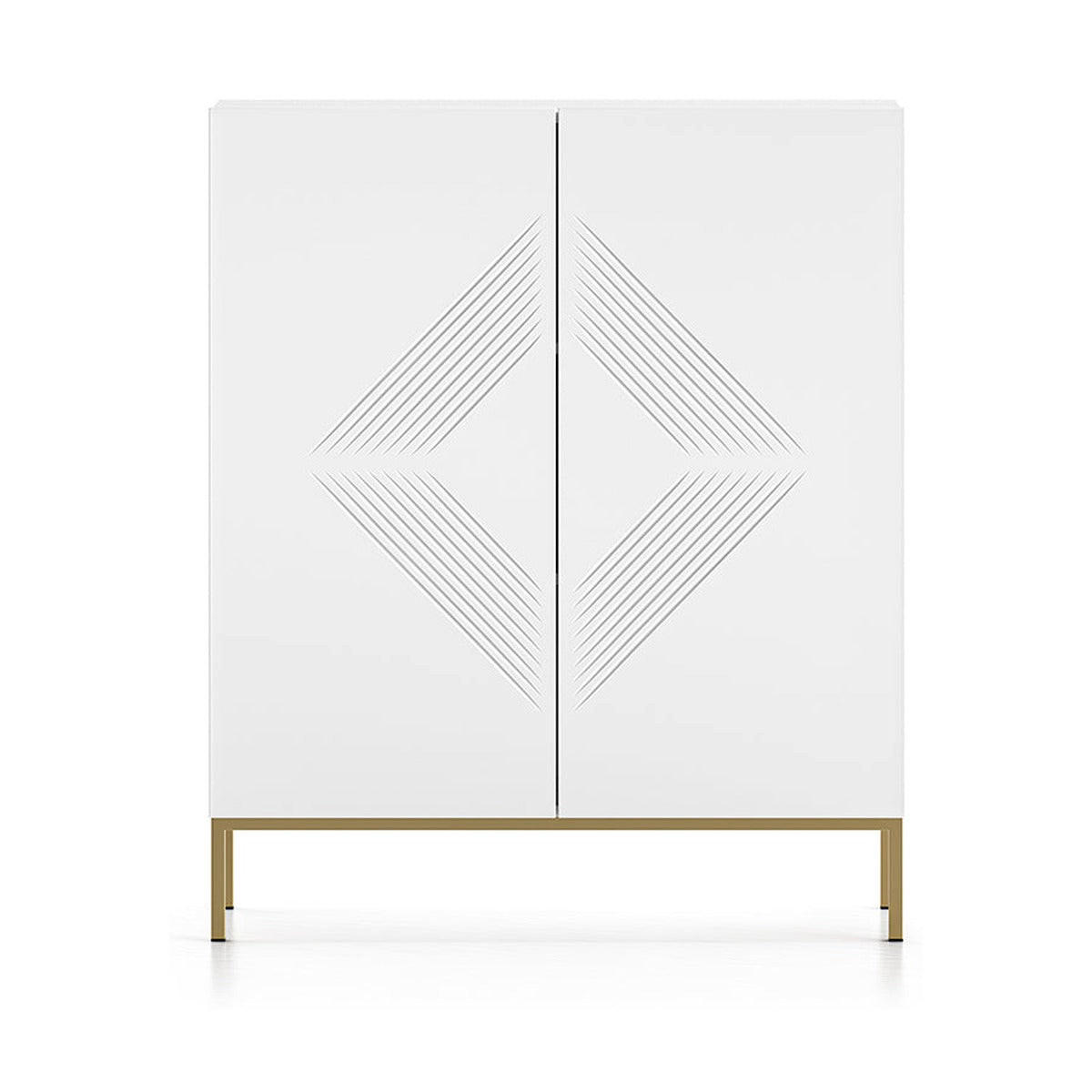 KOMMODE – 100 cm – Clearing – Weiß – KM-0856 - Weiß, Holzwerkstoff (100/120/37cm) - hi-markt