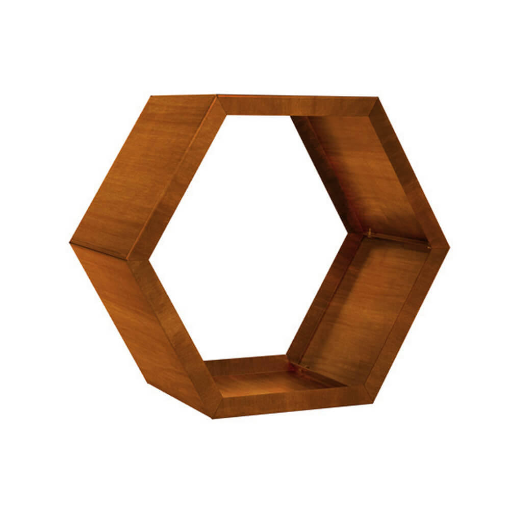 HOLZLEGE ANTARES - 1 - Orange, Metall (92/80/34cm) - Home Deluxe