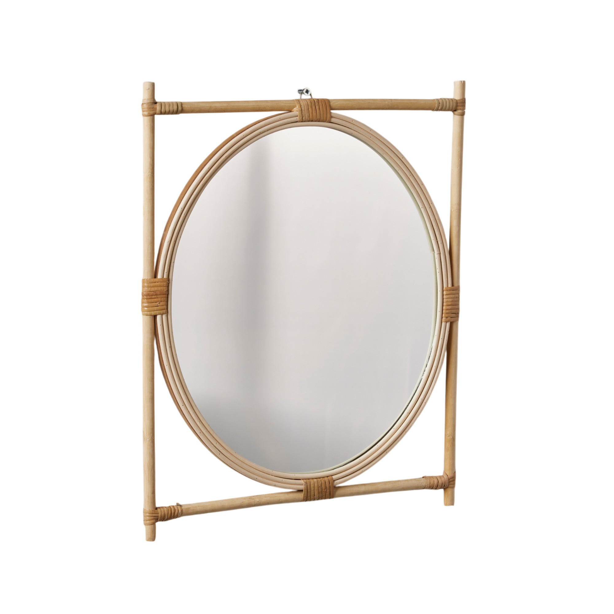 SPIEGEL Matisse Boho - Beige, Naturmaterialien (29.5/34/2cm)