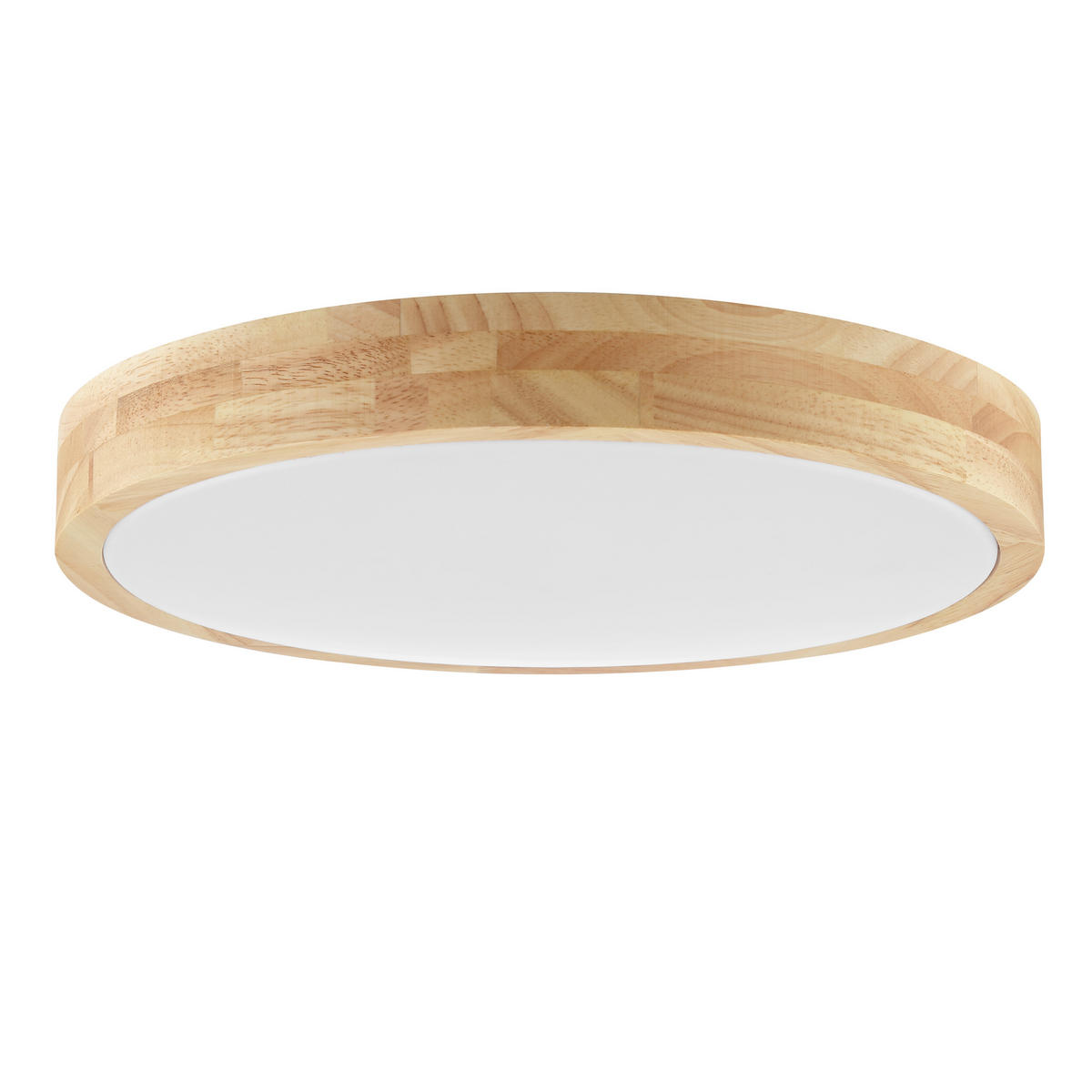 LED DECKENLEUCHTE Moreen Holz hell/Weiß 34/34/6,8 cm - Multicolor, Metall (34/34/6.8cm) - Brilliant