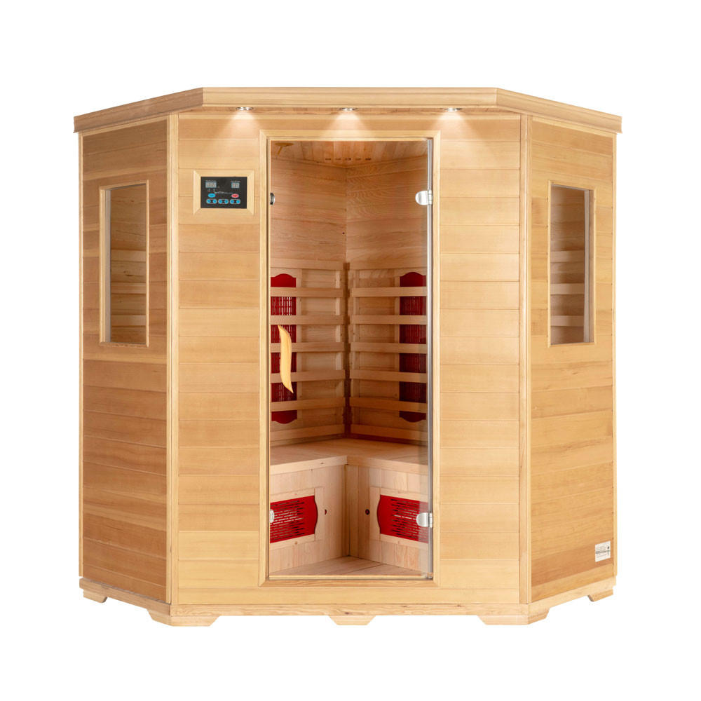 Home Deluxe Infrarotkabine Braun 150x190x150 cm