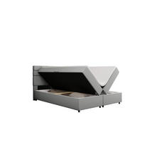 BOXBETT Reve 180 x 200 cm mit Bettkasten und Lattenrost ohne matratze - hellgrau - Dunkelgrau, Holz (180/206cm) - Panda Möbel