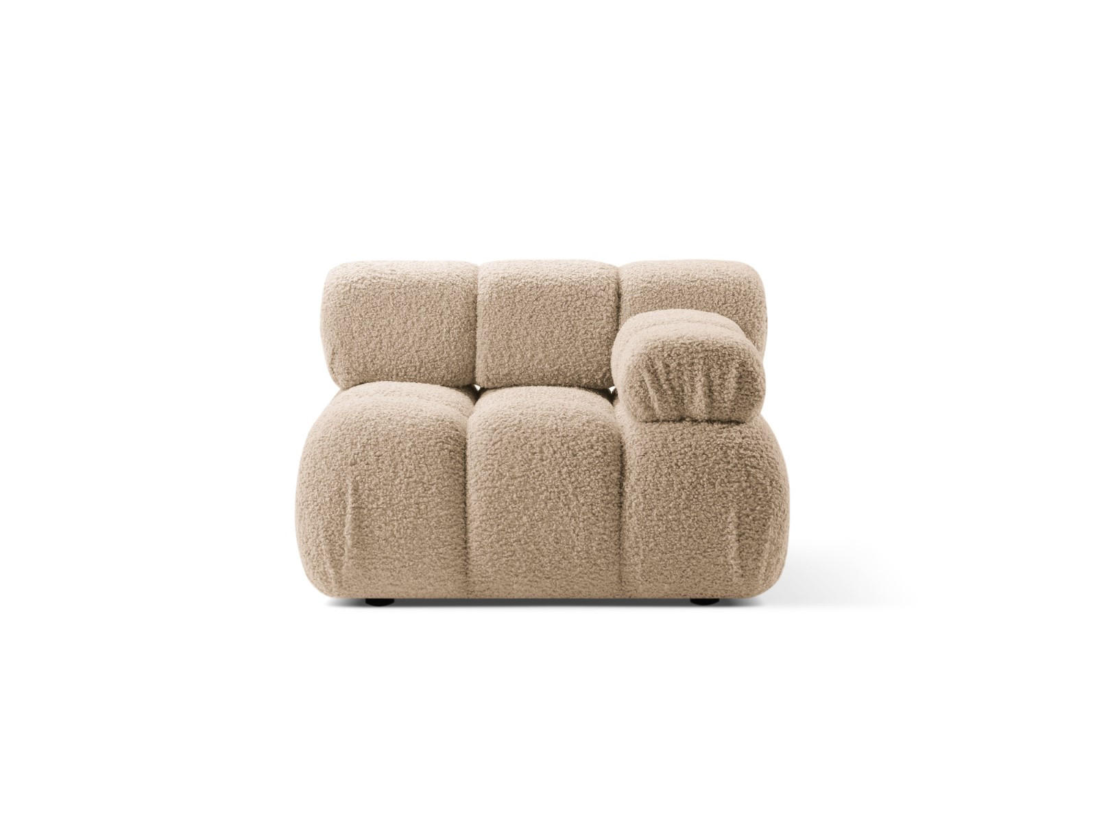 MODUL rechts Bellis aus Boucle sandfarben - Sandfarben, Textil (94/70/94cm) - Micadoni