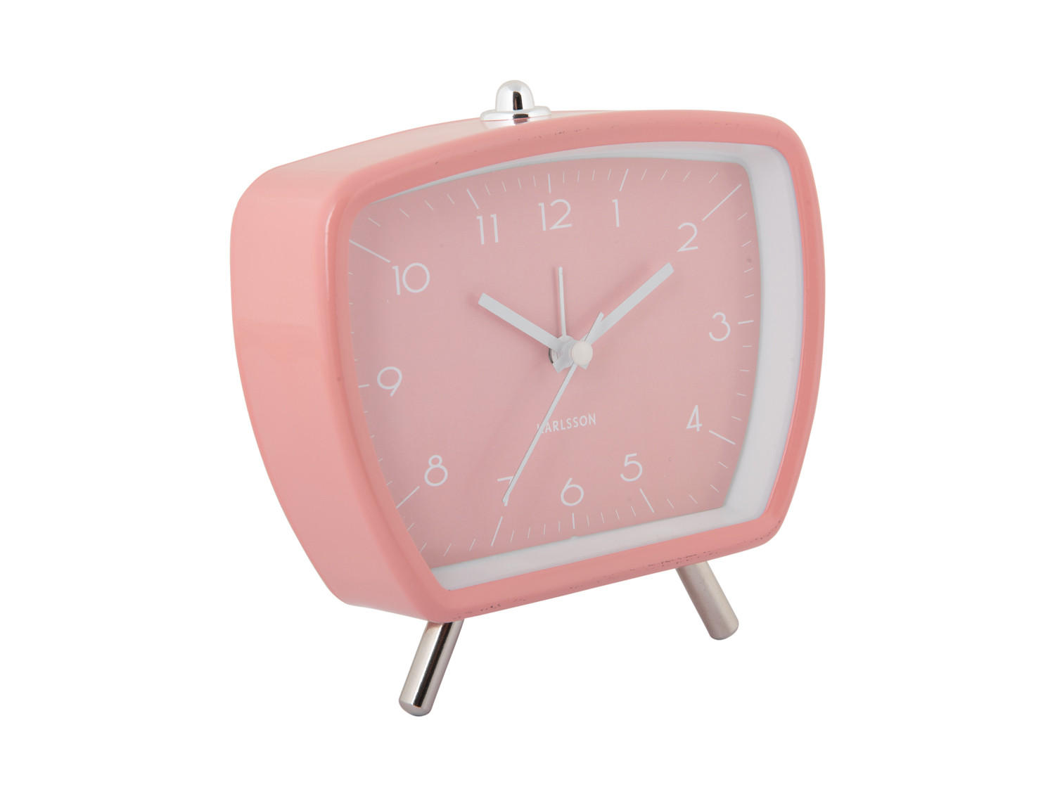 WECKER Candy Circus Retro 14.6/14.6/14.1 cm - Pink, Metall (14.6/14.1/14.6cm) - Karlsson