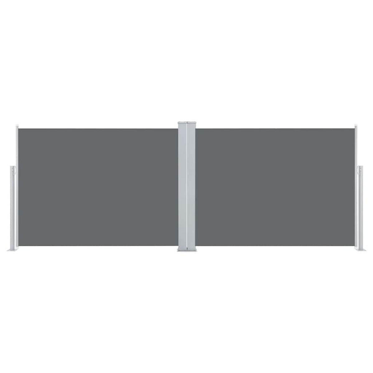 AUSZIEHBARE Seitenmarkise Anthrazit 120/1000 Cm - Anthrazit, Textil (1000/120/1000cm) - vidaXL