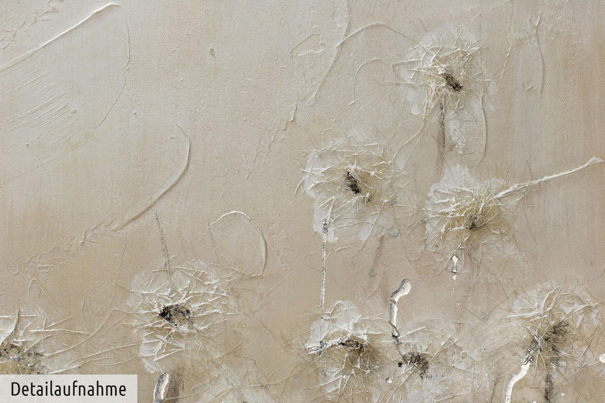ACRYLBILD HANDGEMALT 100/75 cm - Beige, Holz/Textil (100/75cm) - KUNSTLOFT