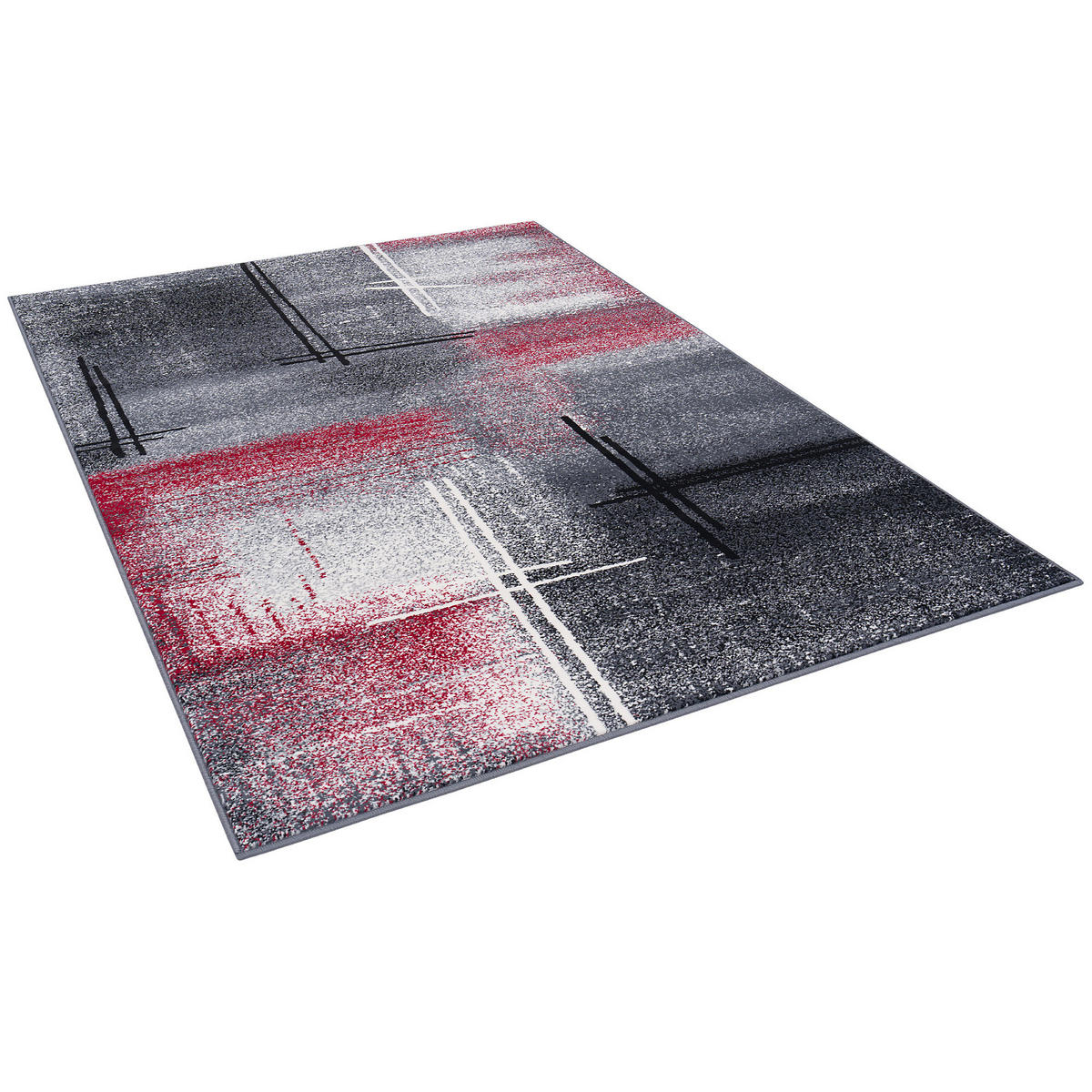 DESIGNER TEPPICH BRILLIANT VERLAUF - Rot, Textil (120/170cm) - Pergamon
