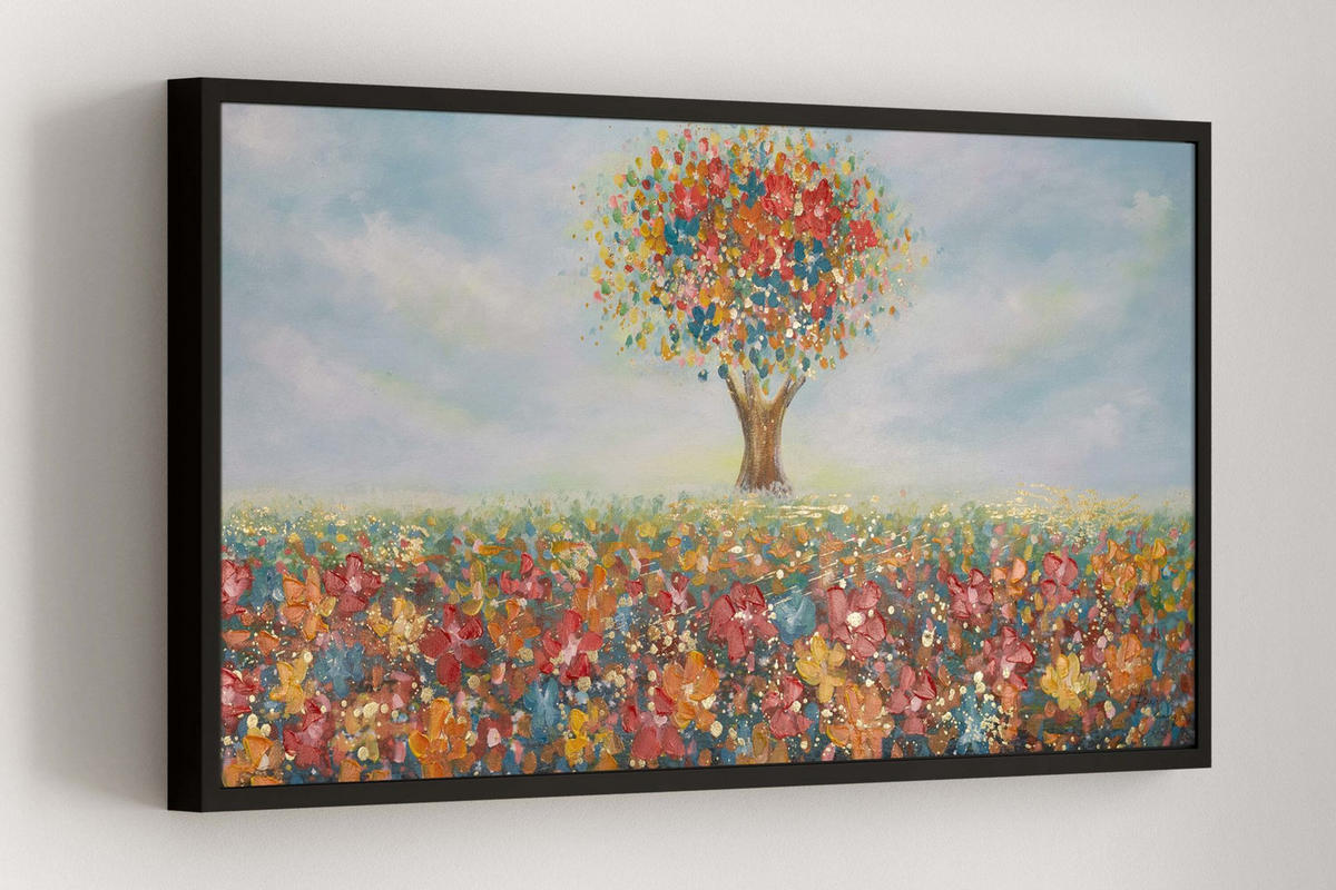 ACRYLBILD HANDGEMALT 120/60 cm - Multicolor, Holz/Textil (120/60cm) - KUNSTLOFT