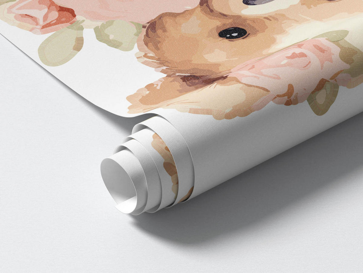 WANDAUFKLEBER 80x103cm - Teddybären - Multicolor, Kunststoff (80/103/0.1cm) - Wallfluent