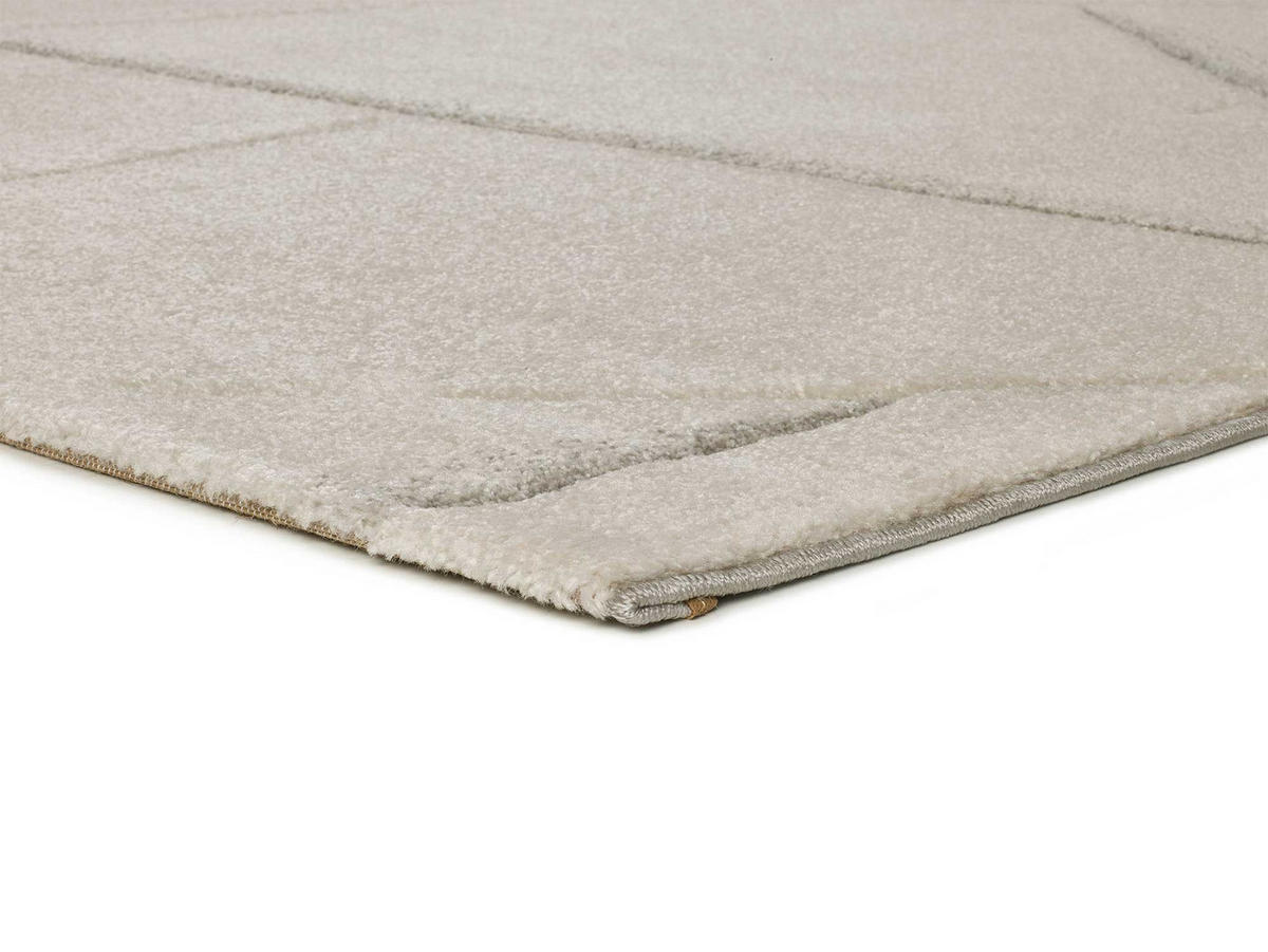 WEBTEPPICH Creme Lena 80/150 cm - Creme, Naturmaterialien/Textil (80/150cm) - Atticgo