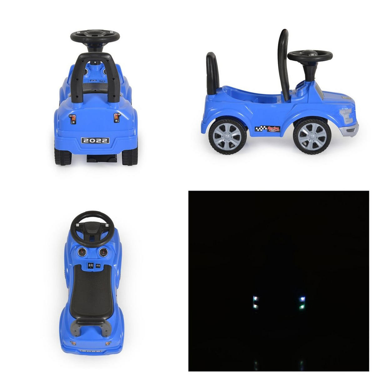 RUTSCHER Orlando Musik blau Lichter Staufach Kunststoffreifen ab 1 Jahr - Blau, Kunststoff (62/26/40cm) - Moni