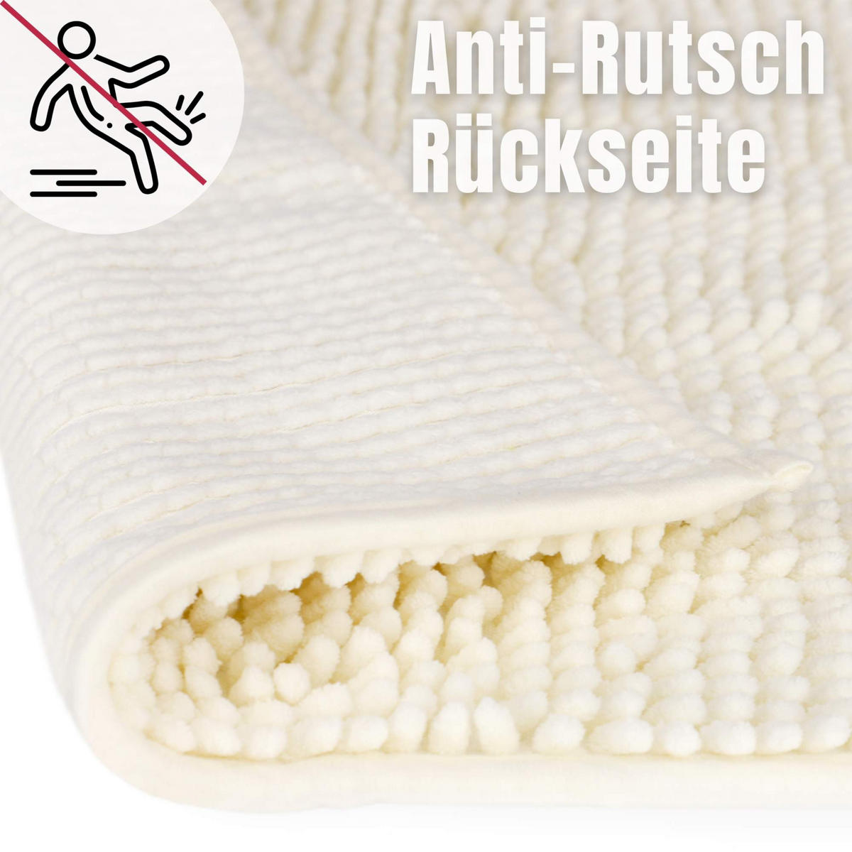 BADEMATTE PARIS - Creme, Textil (45/45cm) - WohnDirect