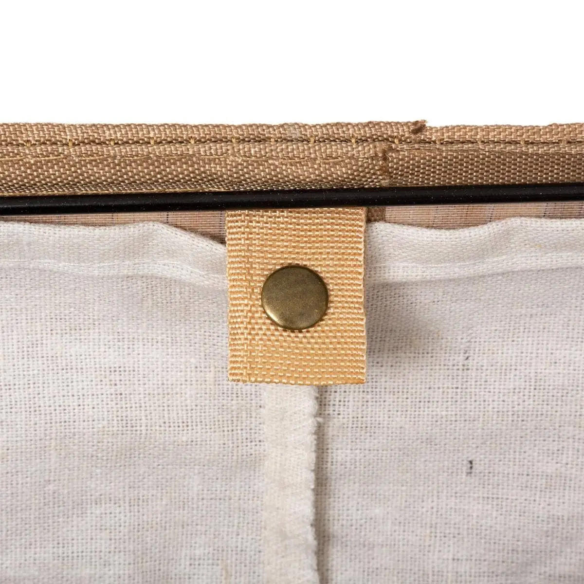 WÄSCHEKORB 2 Kammern 60 l 41,5/30/50 cm - Braun, Naturmaterialien (41.5/30/50cm) - 5five Simply Smart