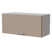KLAPPHÄNGESCHRANK Brerra W4B/80 Weiß / RAL 1019 graubeige Matt 80 / 32,5 / 36cm mit Blum Aventos Klappenbeschlag - Graubraun/Weiß, Holz/Holzwerkstoff (80/36/32.5cm) - Feldmann-Wohnen