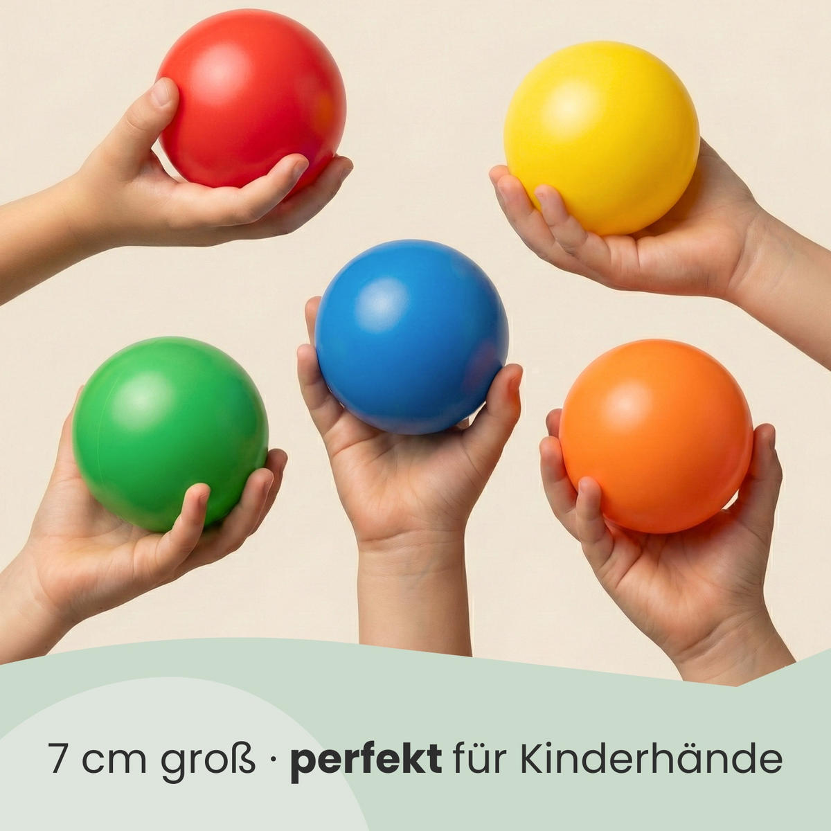 BÄLLEBAD-BÄLLE 200 Stück, bunt, 7 cm - Multicolor, Kunststoff (7/7/7cm) - Littletom
