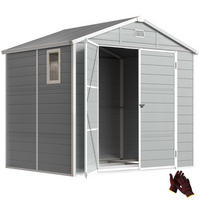 GERÄTEHAUS, Satteldach, 4,1m², 240x190x180/228cm, Gartenhaus - Multicolor, Kunststoff (190/228/240cm) - FORIOUS
