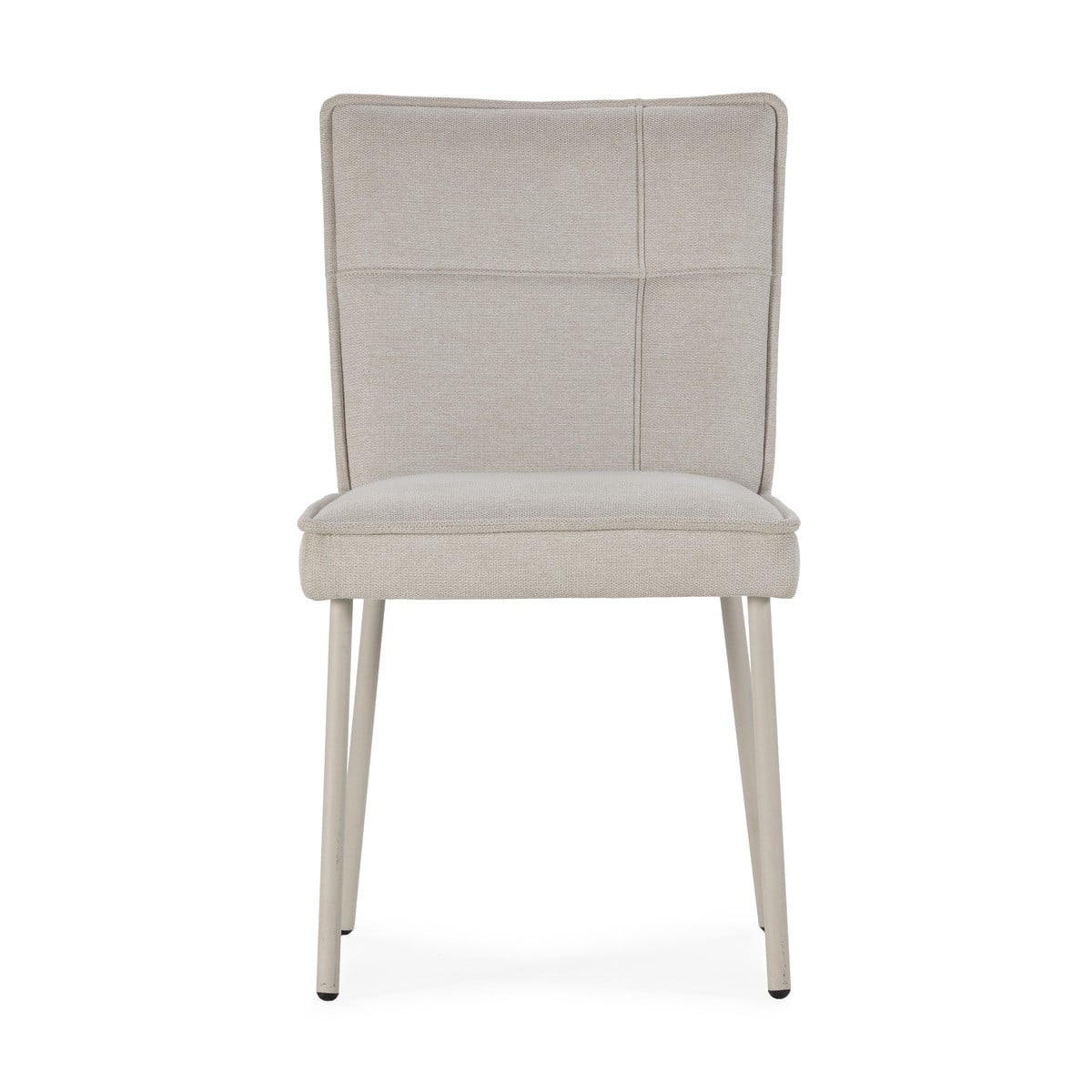 ESSZIMMERSTÜHLE STOFF 2er set 60/50,5/60 cm - Creme, Textil (60/50.5/49.5cm) - Calicosy