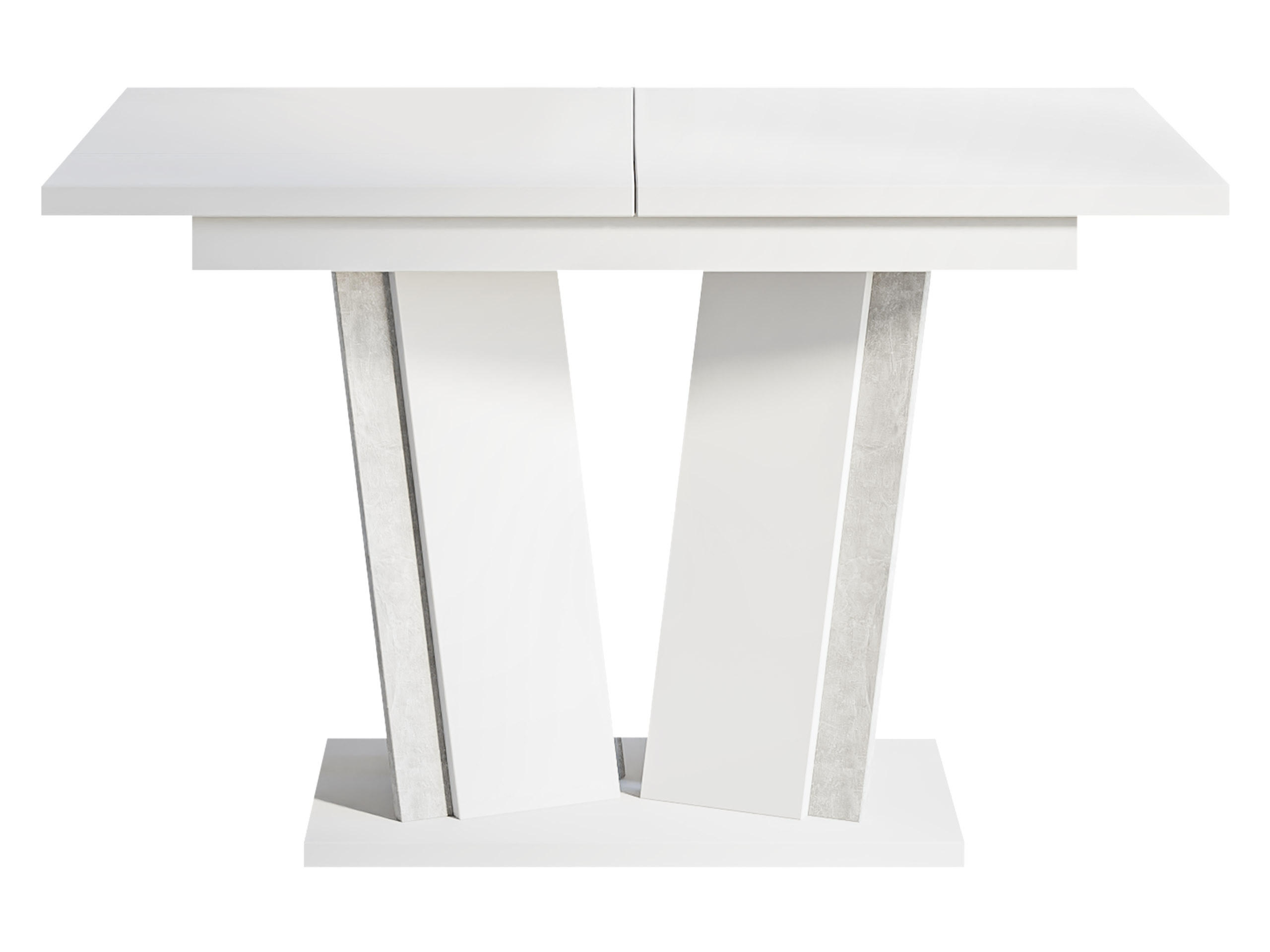 ESSTISCH ausziehbar Doha II - Weiß Hochglanz, Holzwerkstoff (80/120/75cm) - MIRJAN24