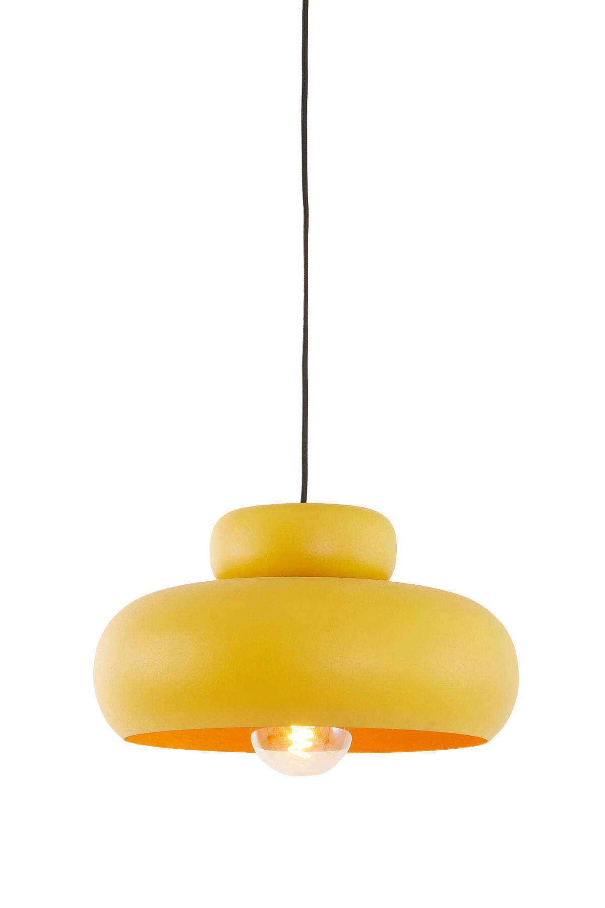 HÄNGELAMPE Neiva Gelb Ø39/20 cm - Gelb, Metall (39/39/20cm) - Light & Living